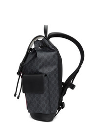 Sac à dos en toile noir Gucci