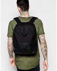 Sac à dos en toile noir Asos