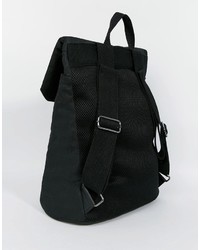 Sac à dos en toile noir Asos