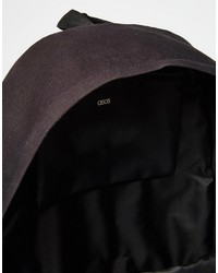 Sac à dos en toile noir Asos