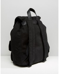 Sac à dos en toile noir Asos