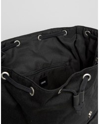 Sac à dos en toile noir Asos