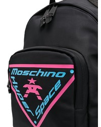 Sac à dos en toile noir Moschino