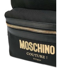 Sac à dos en toile noir Moschino