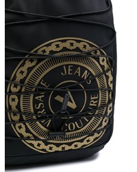 Sac à dos en toile noir VERSACE JEANS COUTURE