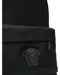 Sac à dos en toile noir Versace