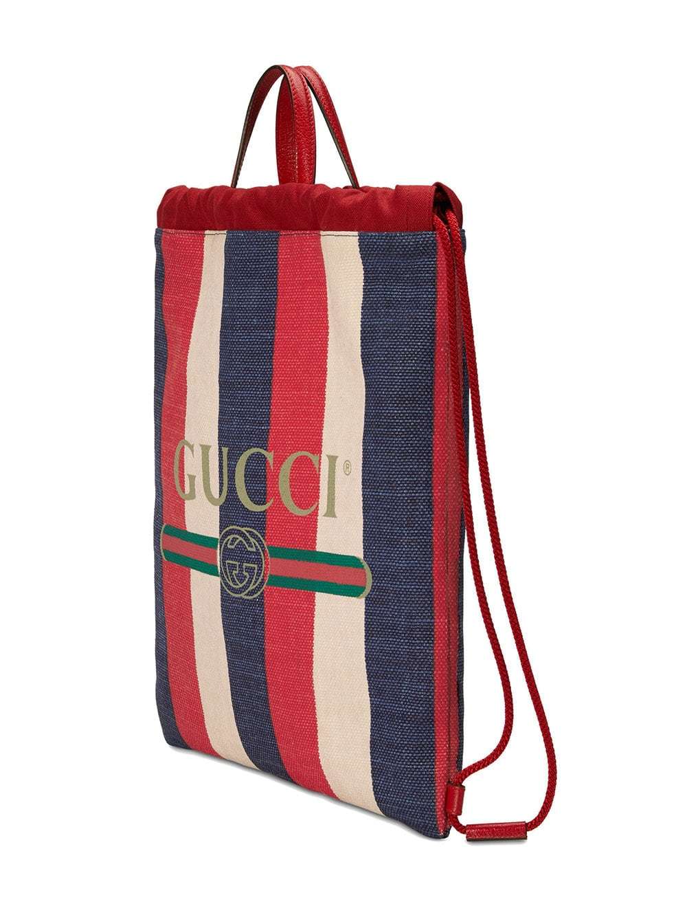 Gucci - Sac à dos rouge toile tigre (33 cm)