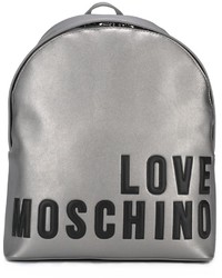 Sac à dos gris Love Moschino