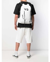 Sac à dos imprimé blanc et noir Y-3