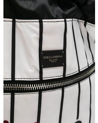 Sac à dos imprimé blanc et noir Dolce & Gabbana