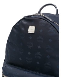 Sac à dos imprimé bleu marine MCM