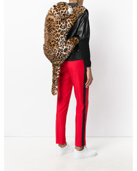Sac à dos imprimé léopard marron clair Dolce & Gabbana