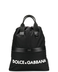 Sac à dos imprimé noir et blanc Dolce & Gabbana