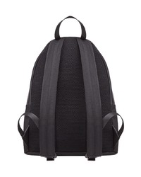 Sac à dos imprimé noir Fendi