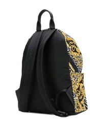 Sac à dos imprimé noir Versace