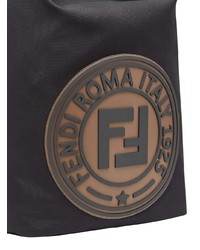 Sac à dos imprimé noir Fendi