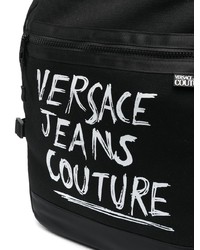 Sac à dos imprimé noir VERSACE JEANS COUTURE