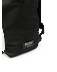 Sac à dos imprimé noir Moschino