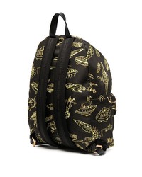 Sac à dos imprimé noir Moschino