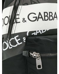 Sac à dos imprimé noir Dolce & Gabbana