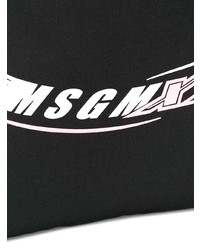 Sac à dos imprimé noir MSGM