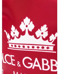 Sac à dos imprimé rouge Dolce & Gabbana