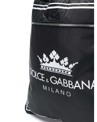 Sac à dos noir et blanc Dolce & Gabbana