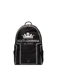 Sac à dos noir et blanc Dolce & Gabbana