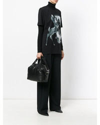 Sac à rayures horizontales noir Givenchy