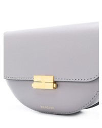 Sac banane en cuir gris Wandler