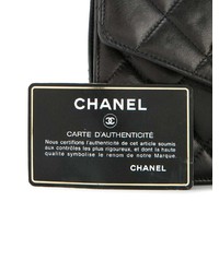 Sac banane en cuir noir Chanel Vintage