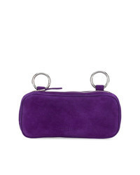 Sac banane en daim violet