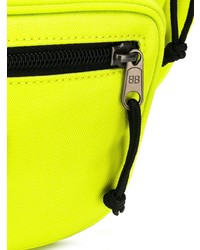 Sac banane en toile chartreuse Balenciaga