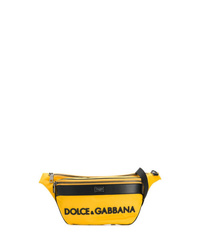 Sac banane en toile jaune Dolce & Gabbana