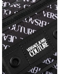 Sac banane en toile noir et blanc VERSACE JEANS COUTURE