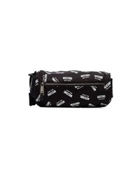 Sac banane en toile noir et blanc Moschino