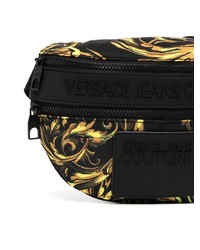 Sac banane en toile noir VERSACE JEANS COUTURE