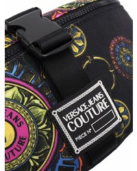 Sac banane en toile noir VERSACE JEANS COUTURE