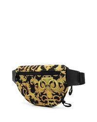 Sac banane en toile noir VERSACE JEANS COUTURE