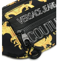 Sac banane en toile noir VERSACE JEANS COUTURE