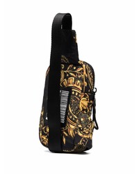 Sac banane en toile noir VERSACE JEANS COUTURE