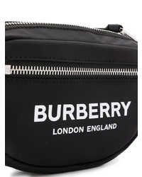 Sac banane en toile noir Burberry