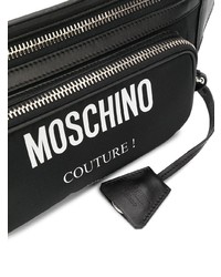 Sac banane en toile noir Moschino