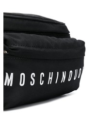 Sac banane en toile noir Moschino