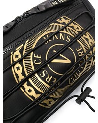 Sac banane en toile noir VERSACE JEANS COUTURE