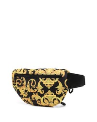 Sac banane en toile noir VERSACE JEANS COUTURE