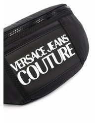 Sac banane en toile noir VERSACE JEANS COUTURE