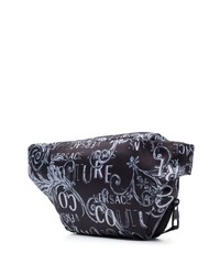 Sac banane en toile noir VERSACE JEANS COUTURE