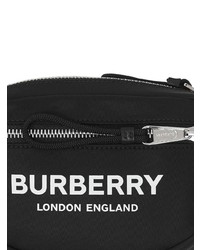 Sac banane en toile noir Burberry