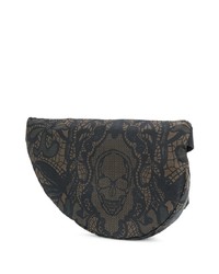 Sac banane en toile noir Alexander McQueen